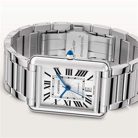 cartier tank must extra large review|cartier tank large lug width.